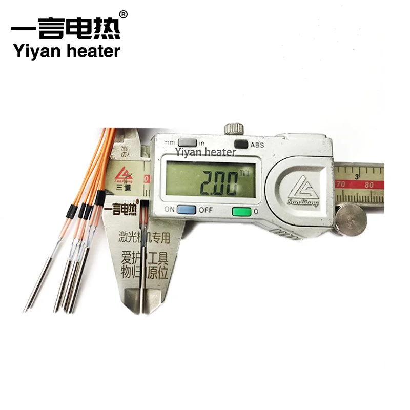 

2mm Diameter Miniature Cartridge Heater Stainless Steel Heating Micro Heater 24V Automatic Dispensing Machine Direct-current