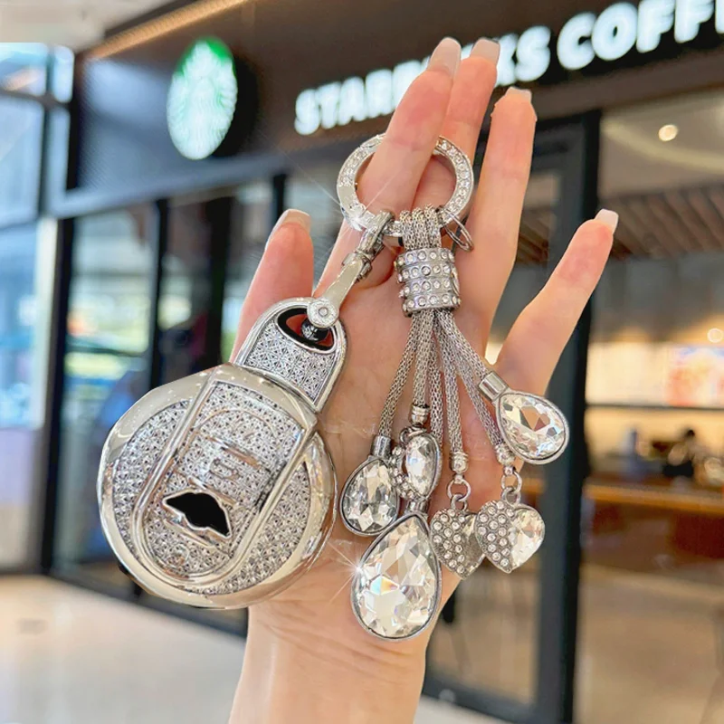 Car White Diamond TPU for BMW Mini COOPERS ONE JCW F56 F55 F54 F57 F60 R55 R56 R57 R58 R59 R60 S Roadster Key Case Cover Bag Fob