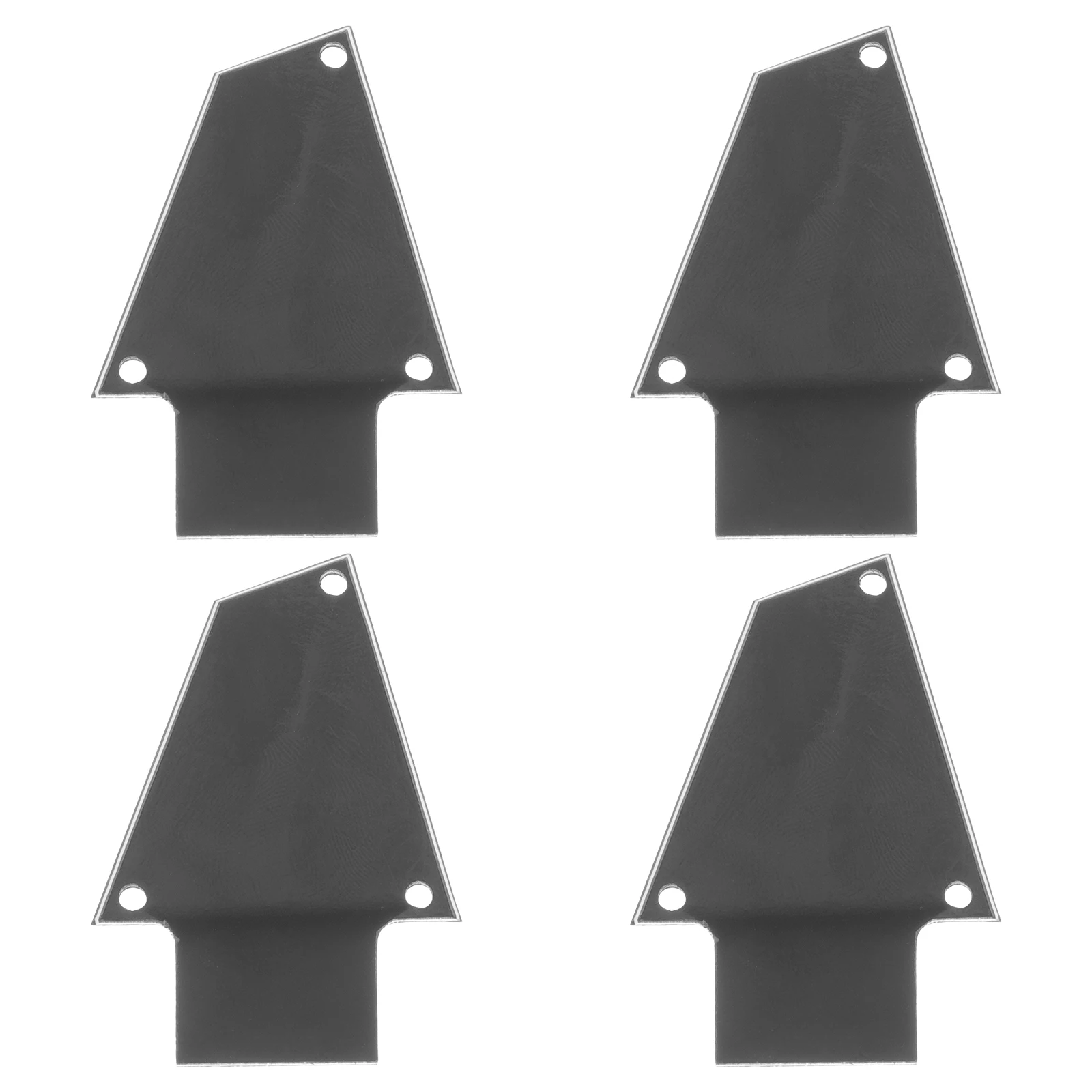 

4pcs Plastic Truss Rod Covers for Guitar Bass Lightweight Durable Replacement Parts Accessories Musical Instrument