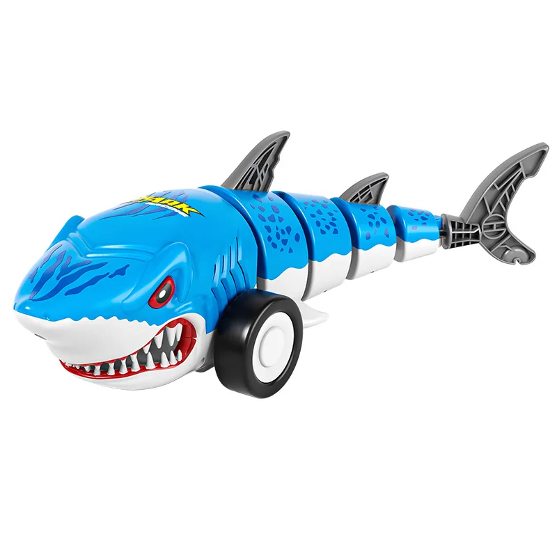 2.4g rc tubarão carro com luz fria dublê rotativa balanço cauda veículo controlado por rádio das crianças brinquedos elétricos para presentes do miúdo
