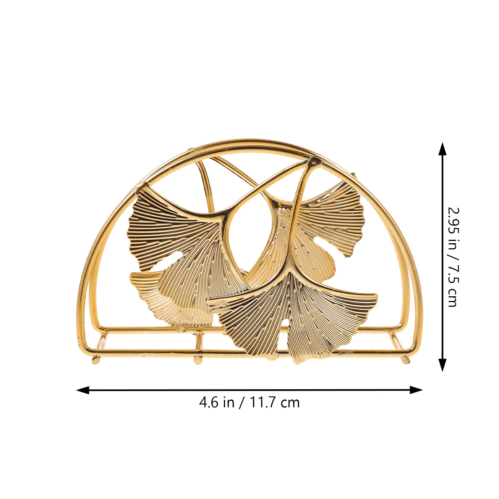 Iron Napkin Holder Leaf Design Metal Tissue Stand for Kitchen Table Bathroom Party Decorative Paper Napkin Holder - view 6