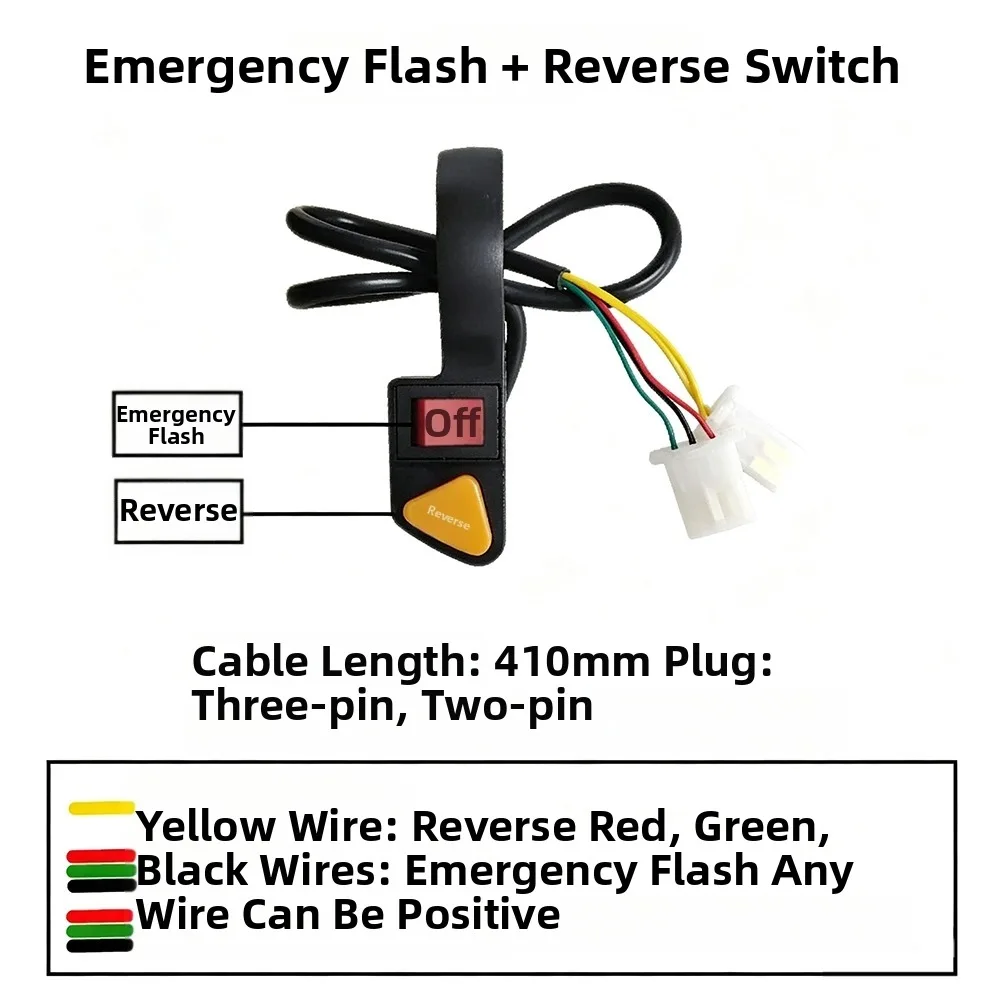 3 In1 2in1Multi-function E-bike Scooter Motorcycle Switch Multistyles Plastic Bike Scooter Quad Light Turn Signal Switch