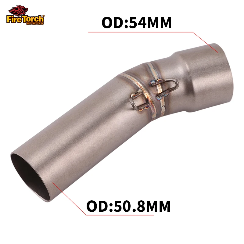 Motorcycle Mid Link Pipe with Titanium Alloy Muffler Slip On for Bmw 2009-2016 F650Gs F700Gs F800Gs F800R F800Gt Exhaust Pipe