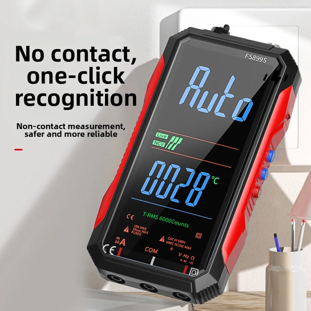 FS899C قابلة للشحن 4.8 بوصة شاشة كبيرة 6000 التهم الذكية الرقمية المتعددة السيارات المدى السعة أوم هرتز ديود لايف الاختيار #6