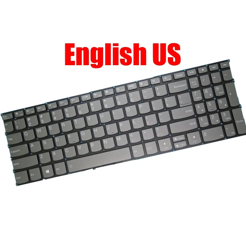

Laptop Keyboard For Lenovo Flex 5 16IAU7 Flex 5 16ALC7 Flex 5 16ABR8 Flex 5 16IRU8 English US United Kingdom UK Backlit Gray New