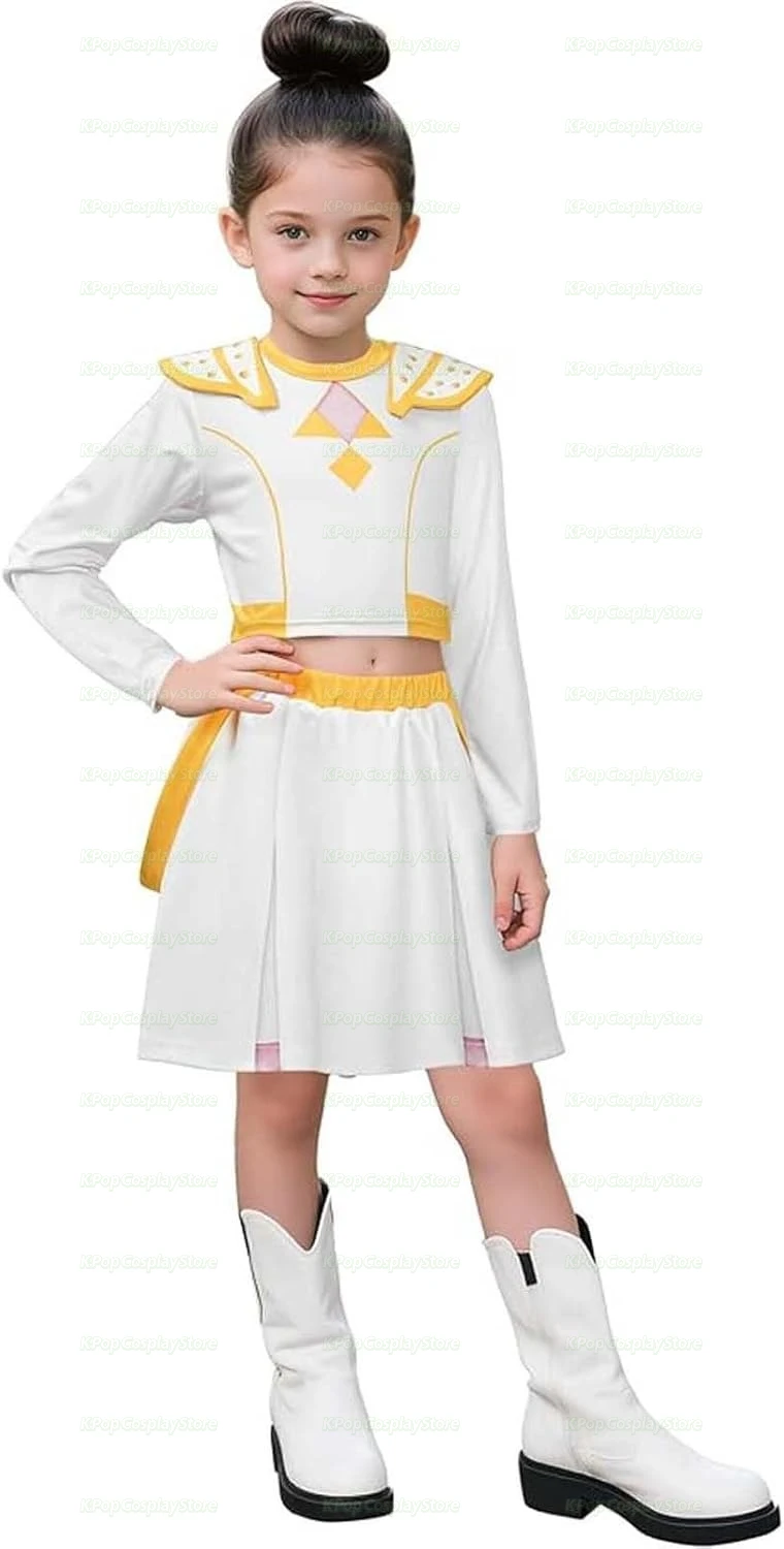 

Kids Girls Demon Hunters Costume Cosplay Pop Singers Dance Stage Role Play Halloween Cosplay Outfits for Party