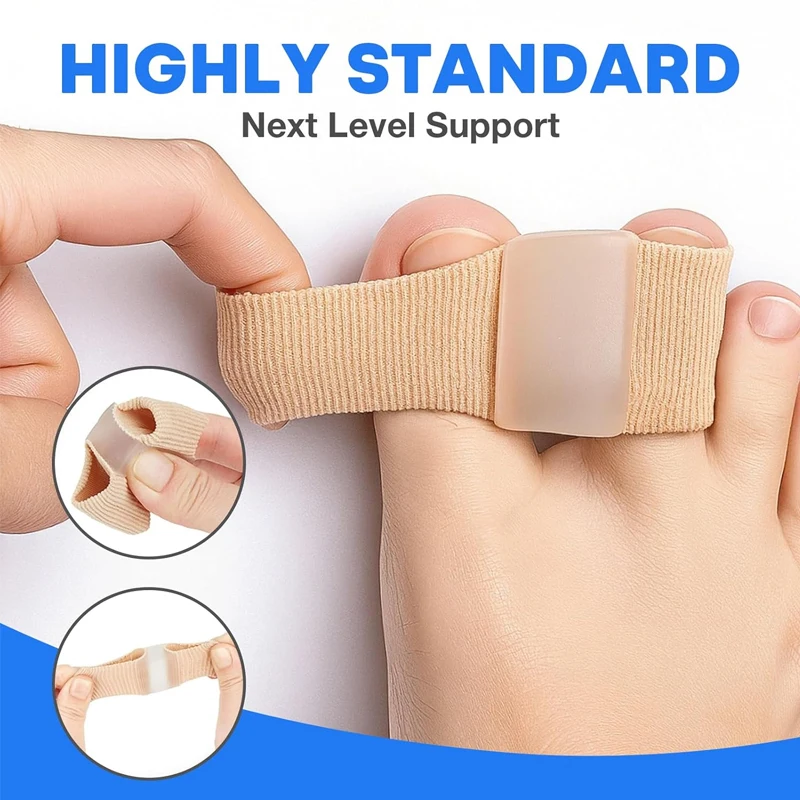 1 pieces of toe separators to correct hallux valgus and overlapping toes, bunion silicone corrective insoles