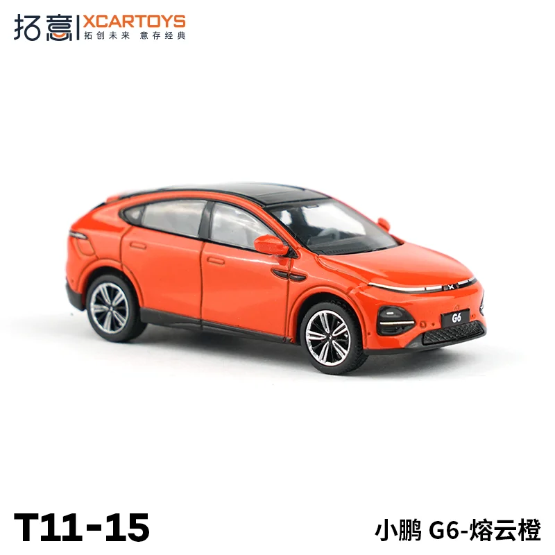 

Миниатюрная модель Tuoyi XCARTOYS 1/64, модель автомобиля из сплава Xiaopeng G6, расплавленная оранжевая модель, коллекция игрушечных автомобилей, настольные украшения, подарок