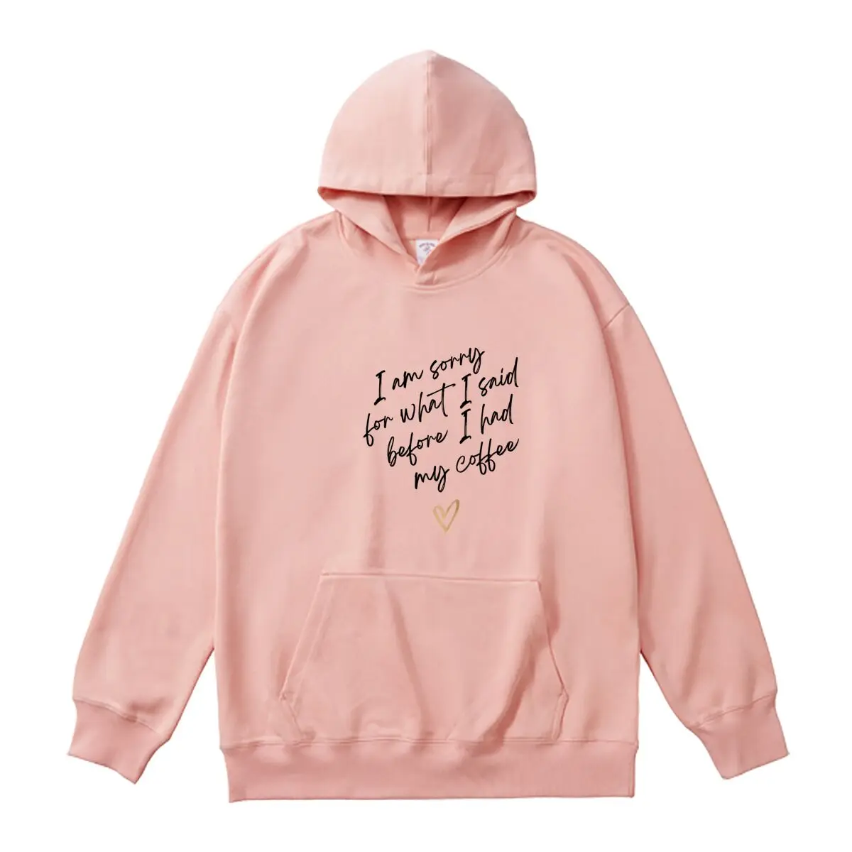 Women's Hoodies Oversized Sweatshirt Funny Letter Graphic Printed Female Classic Hooded Pullover Autumn Thick Sportswear