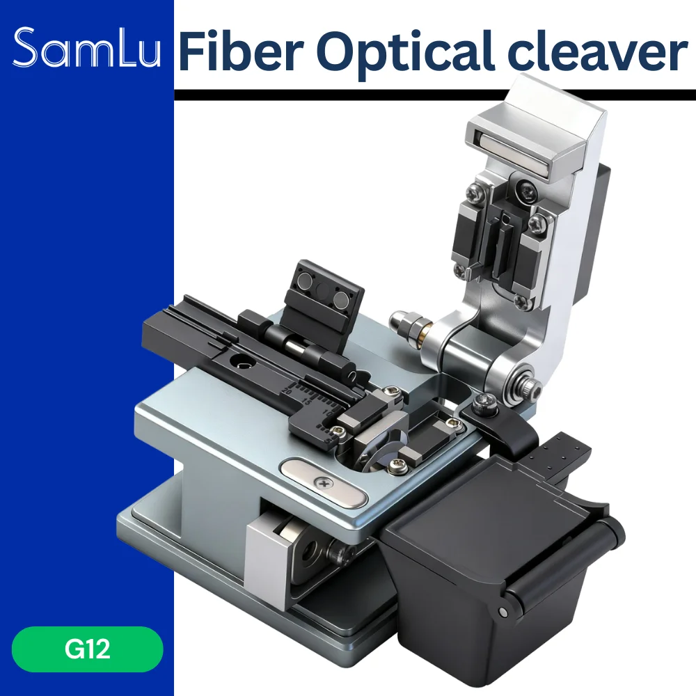

C12 fiber optical cleaver cutter high-precision full-automatic cutter cold-joint hot-melt universal tungsten steel blade