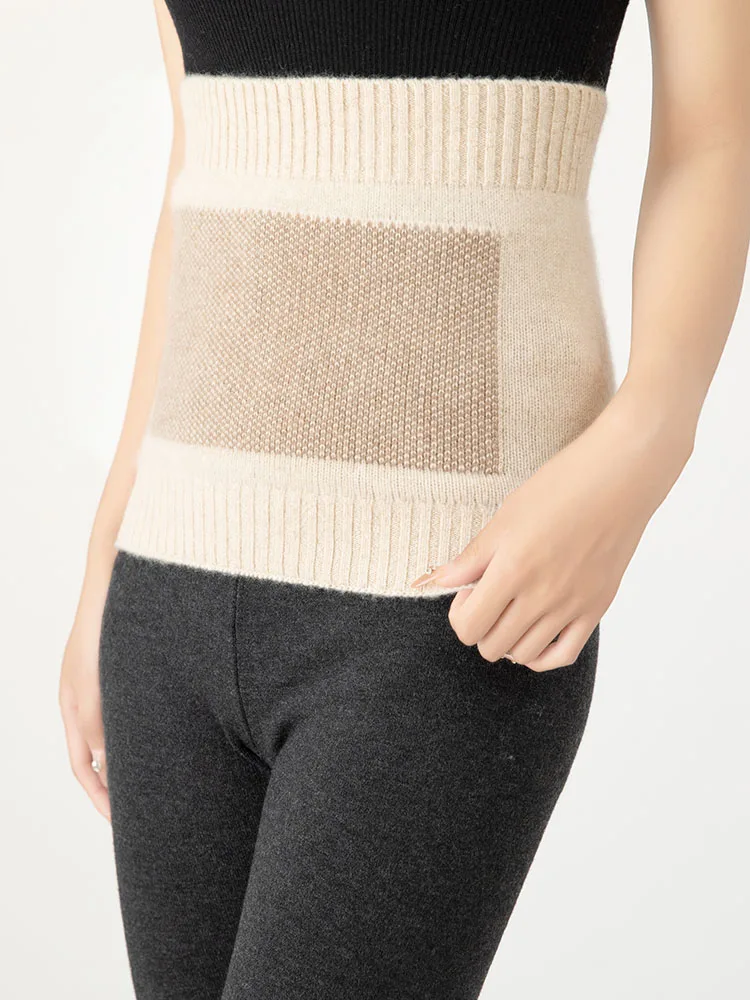 للجنسين الكبار حماية حزام خصر 100% الكشمير حزام الشتاء حزام تدفئة البطن حماية حزام مختلط الاستخدام تريكو Cummerbunds #1