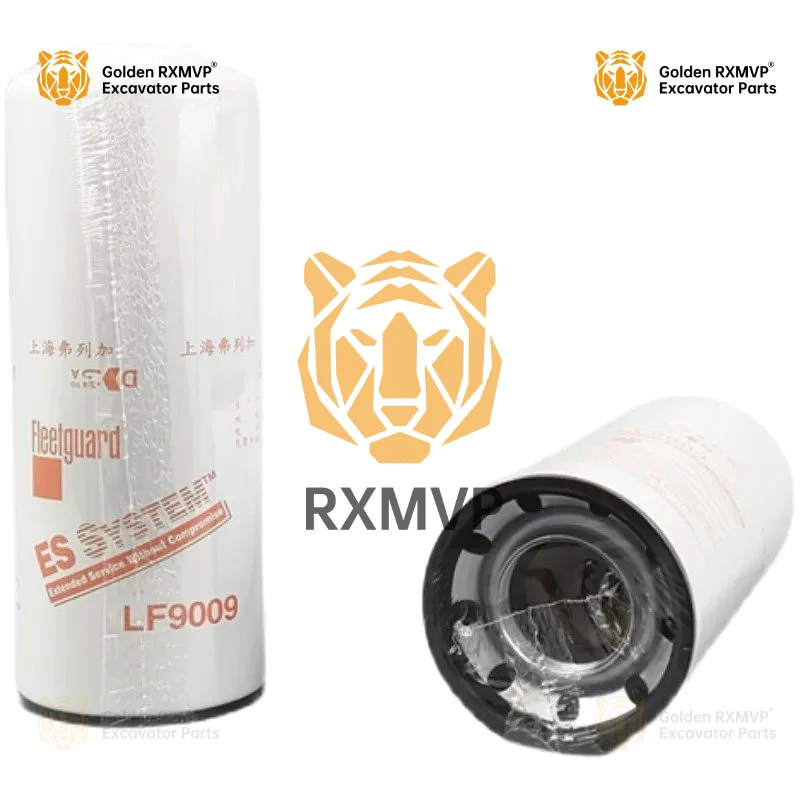 For Frega lf9009 machine filter Cummins 53c0053 3401544 Jlx-350 oil filter excavator accessories