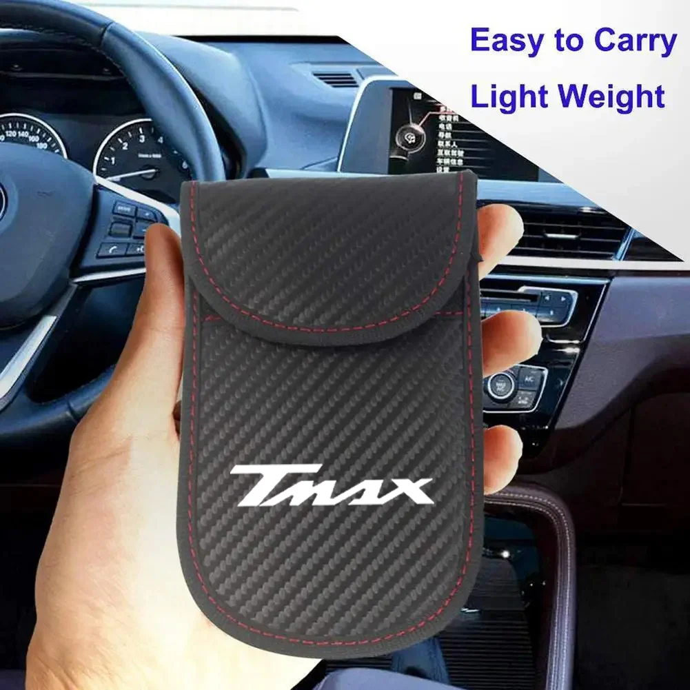 For YAMAHA TMAX530 TMAX500 TMAX560 T-MAX Tmax 530 Car Key Signal Blocker Case Faraday Cage Fob Pouch Keyless RFID Blocking Bag