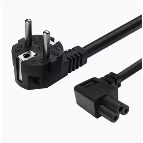 Power Supply Cord IEC C5 1.5m Right Angled Euro Electric Extension Cable For HP Dell Lenovo Sony Samsung LG Computer Scooter