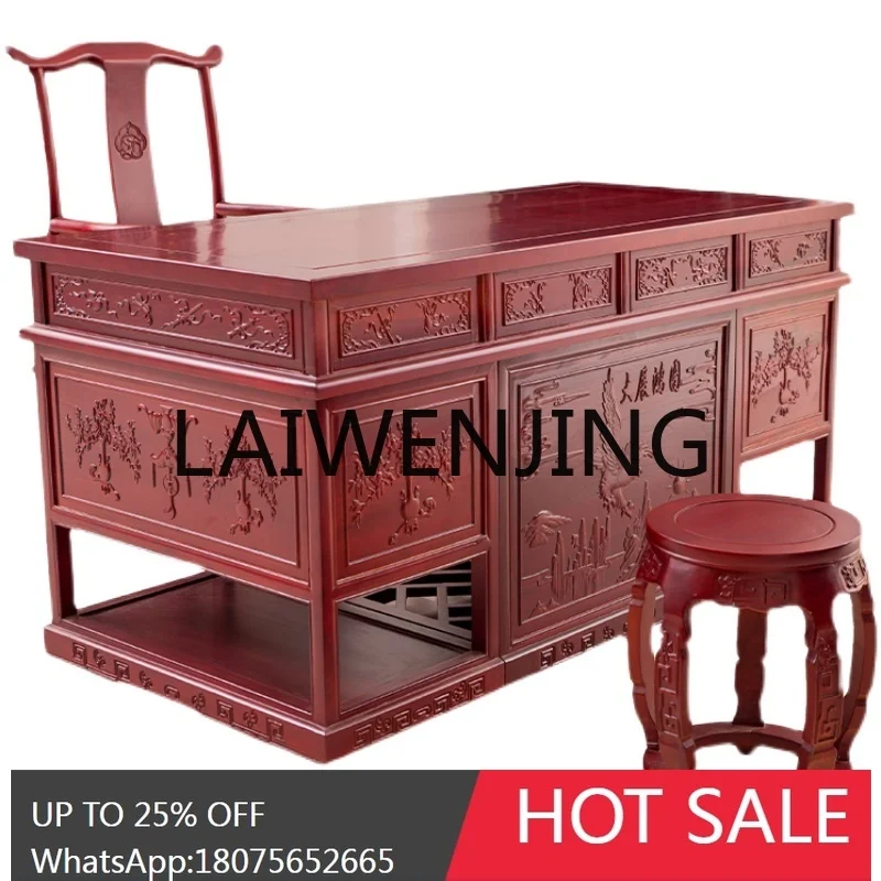 RWJ Traditional Chinese MedicineDiagnosis Chair Pine Consultation Table Wooden