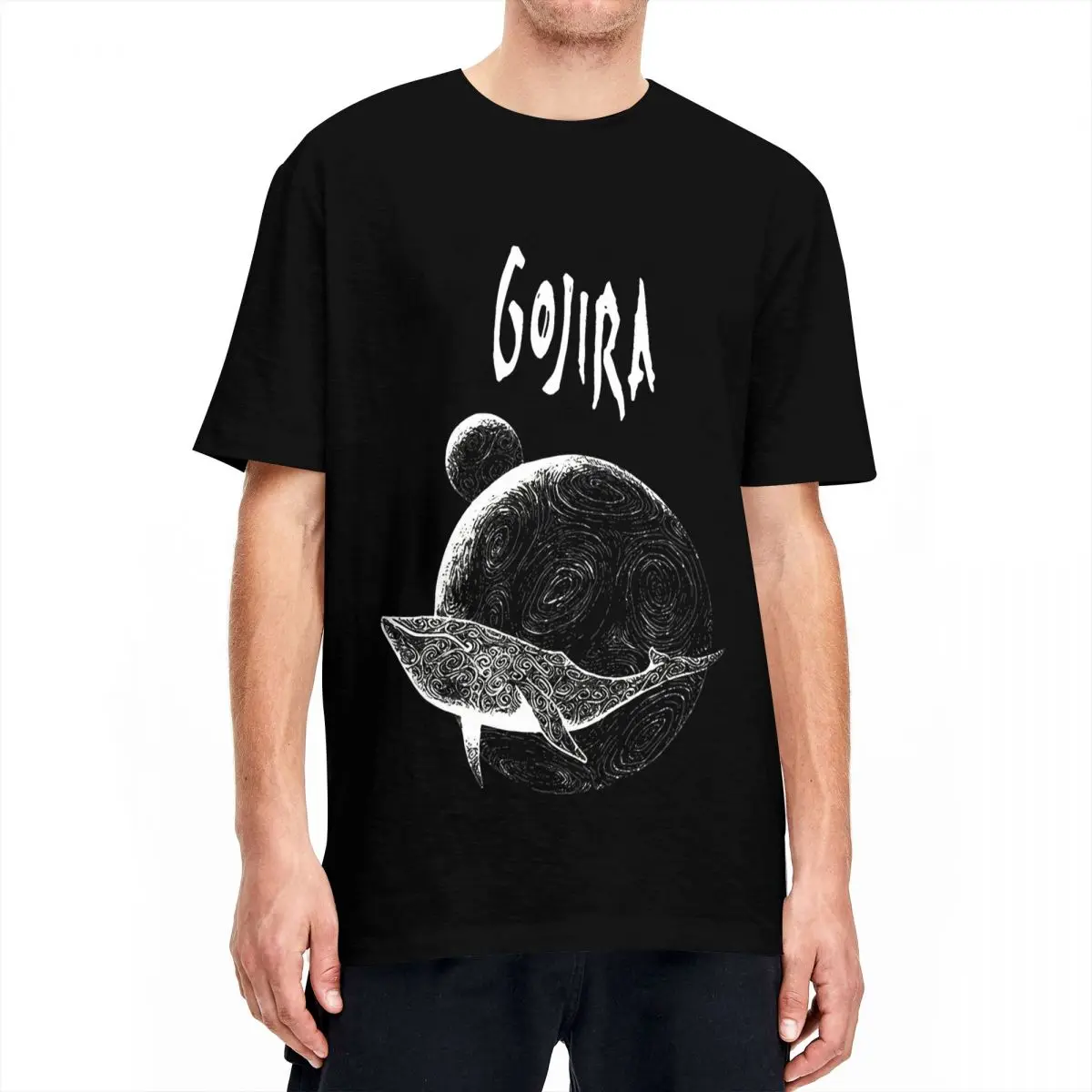 Whale G-Gojiras T Shirts Men Women's Pure Cotton T-Shirt Round Collar Gothic Pop Heavy Metal Tee Shirt Short Sleeve Clothes