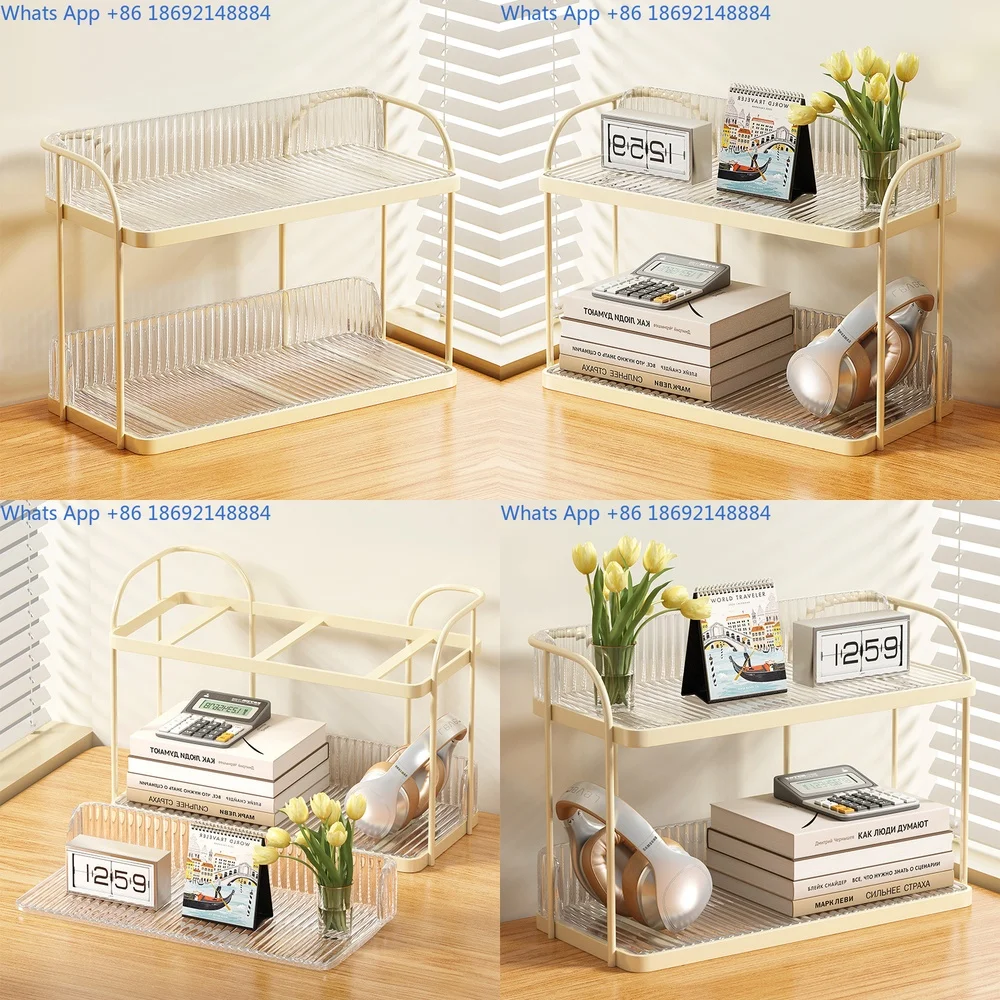 

Desktop shelf dining table, acrylic multi-layer table, cup holder, bay window kitchen water cup office desk storage layer