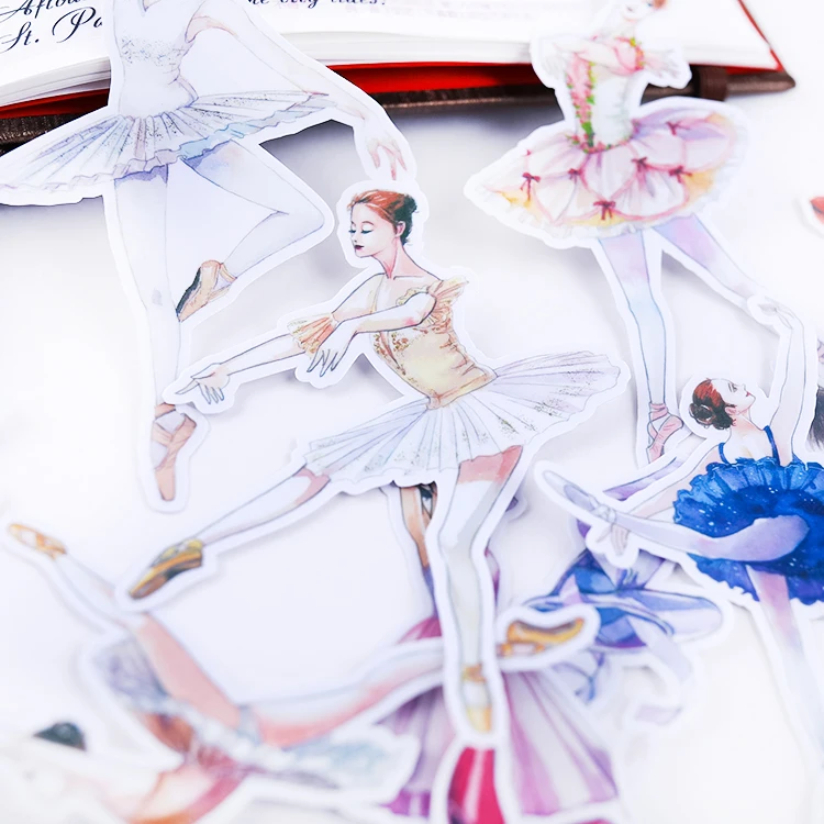 19pcs/14pcs Ballet girl stickers/Scrapbooking Stickers /Decorative Sticker /DIY Craft Photo Albums