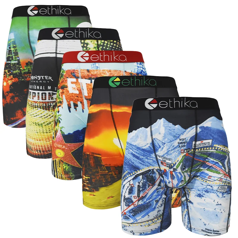 

ETHIKA 1 шт. мужское сексуальное нижнее белье боксеры дышащие мужские трусы размера плюс S-3XL мужские плавки мужские трусы нижнее белье трусы-боксеры