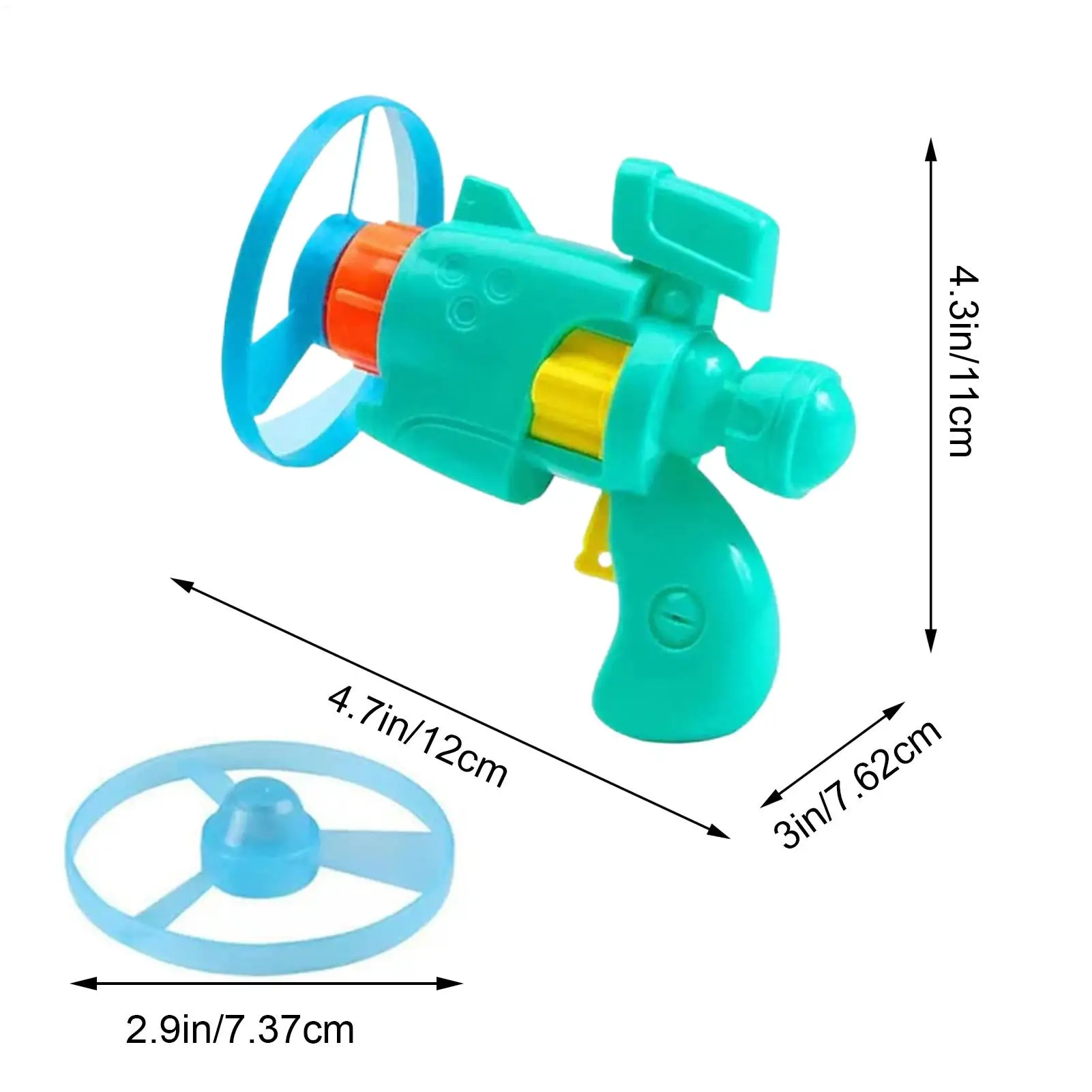 ดิสก์ยิงสําหรับเด็กในร่ม Twist Shoot Interactive ของเล่น 1 Flying Saucer Guns 4 Spinning Disks กีฬากลางแจ้งเกม
