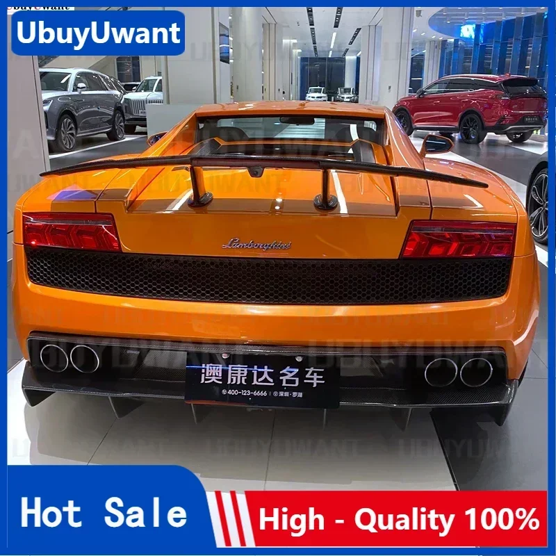 For Lamborghini Gallardo LP540/LP550/LP560 2007-2014 Carbon Fiber Rear Roof Spoiler Wing Trunk Lip Boot Cover Car Styling