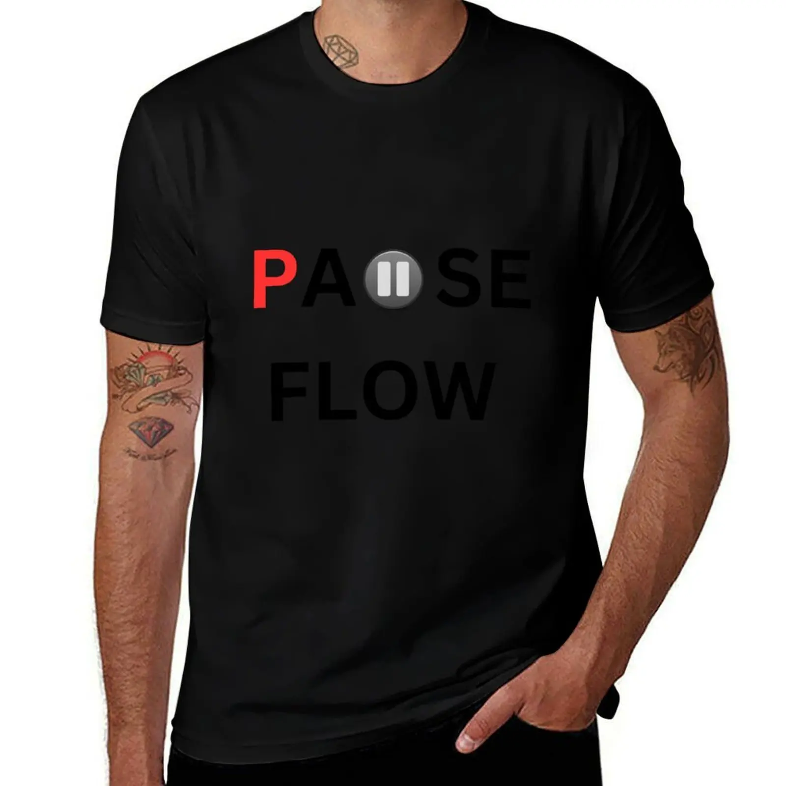 

PAUSE FLOW | 'Moroccan Rapper' T-Shirt street wear summer clothes Luxury man shirts men graphic