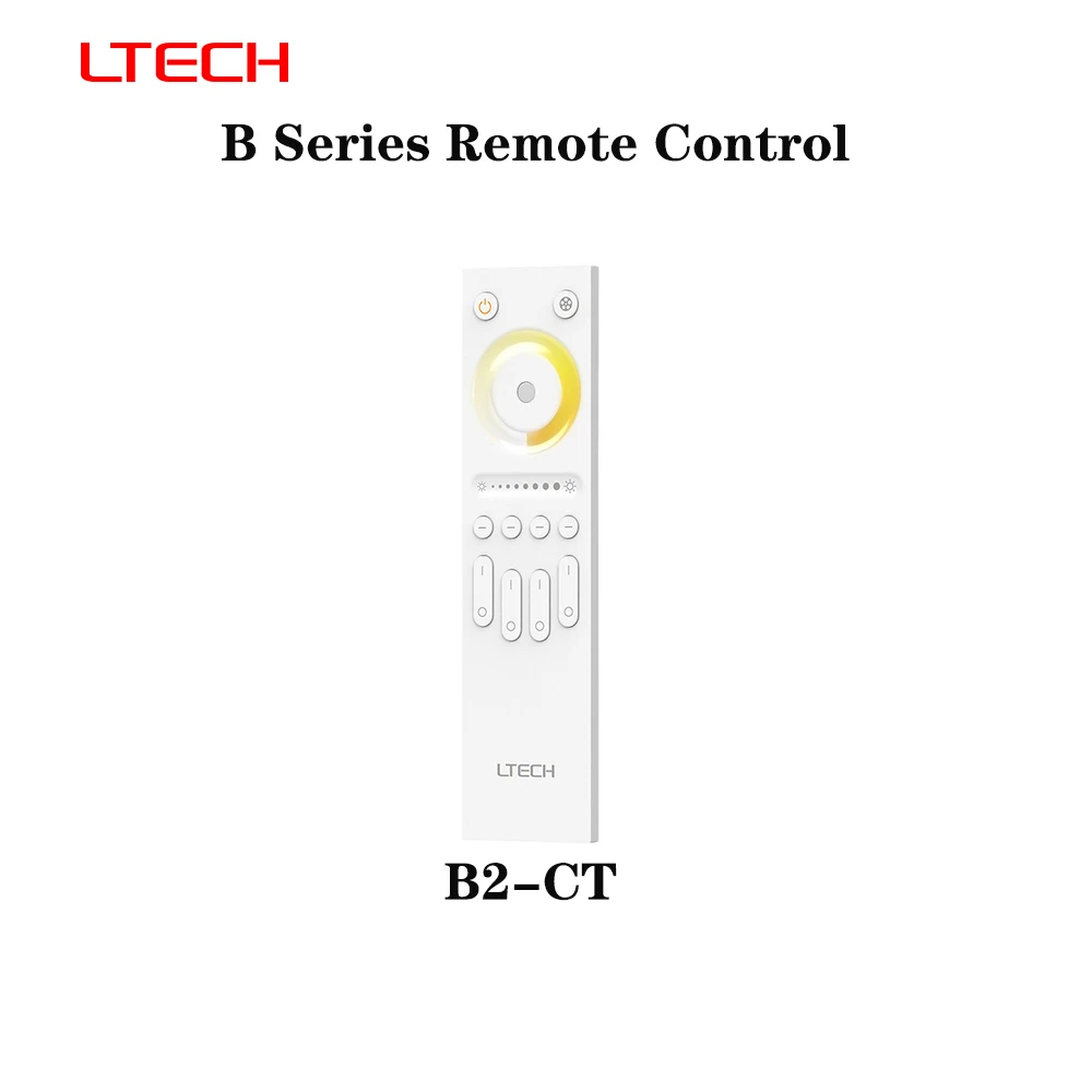 LTECH B1 DC12~24V 4-Zone Touch Remote Control 2In1 Bluetooth 5.2 SIG Mesh Single/Dual Color RGBW RGBCW Controller For LED Strip