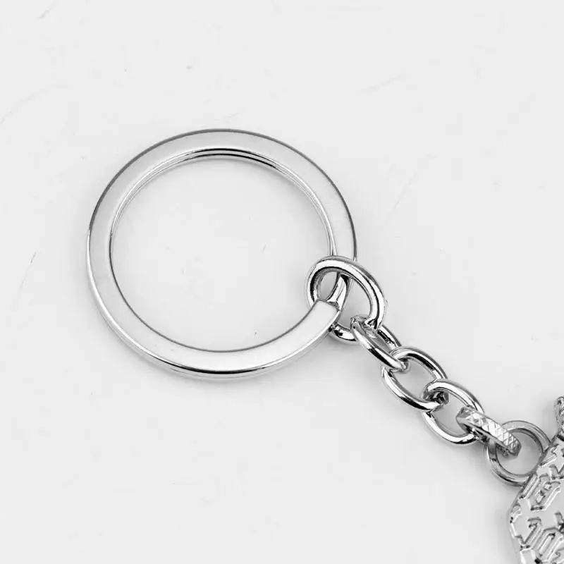 التيار المتناوب تيار مستمر شعار قلادة قلادة المفاتيح روك باند النساء الرجال مجوهرات بسيطة لمحبي هدية