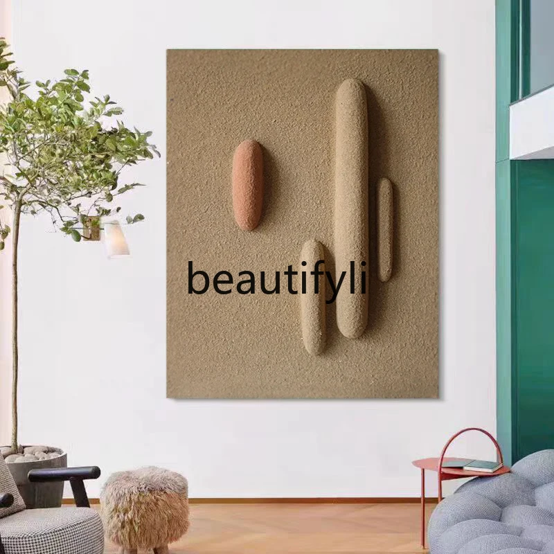 

Modern Living Room Minimalist Relief Decorative Painting Italian Style Entrance Hallway Three-Dimensional Abstract Wall Painting