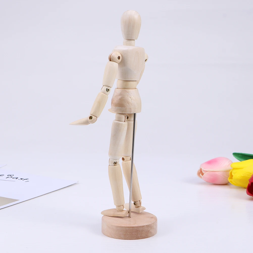 

Wooden Man Ornaments Decoration DIY Painted Creative Desktop Educational Children Craft Toys Household