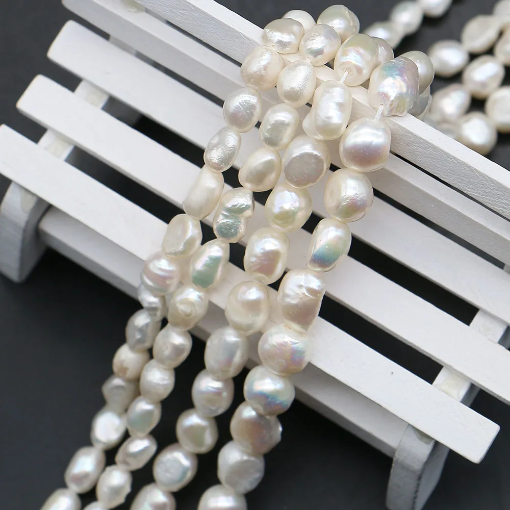 

Multi-Size Irregular Natural Freshwater Double-Sided Luster Pearls Straight-Hole Loose Beads For DIY Necklace Bracelet Jewelry