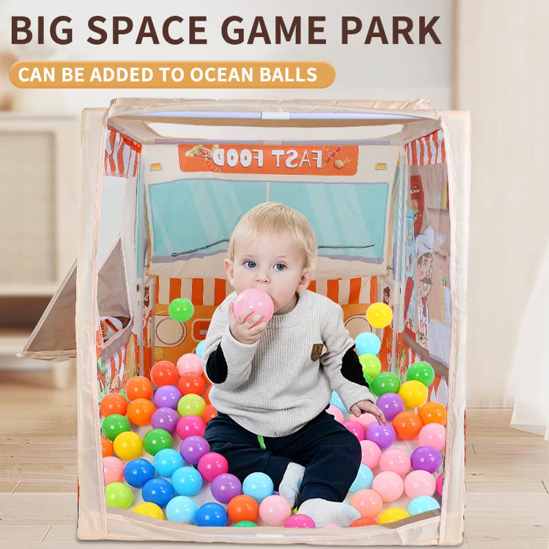 เต็นท์เด็กเล่นบ้านในร่มและกลางแจ้งผู้ชายและผู้หญิงรถของเล่นขนาดเล็ก House ครอบครัวที่ดีที่สุดของเล่น