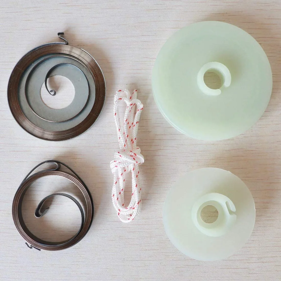 Easy Starter Recoil Primavera Polia Corda, Kit de reparação, Serras a gás, Motosserra chinesa, 5200 5800 52CC 58CC