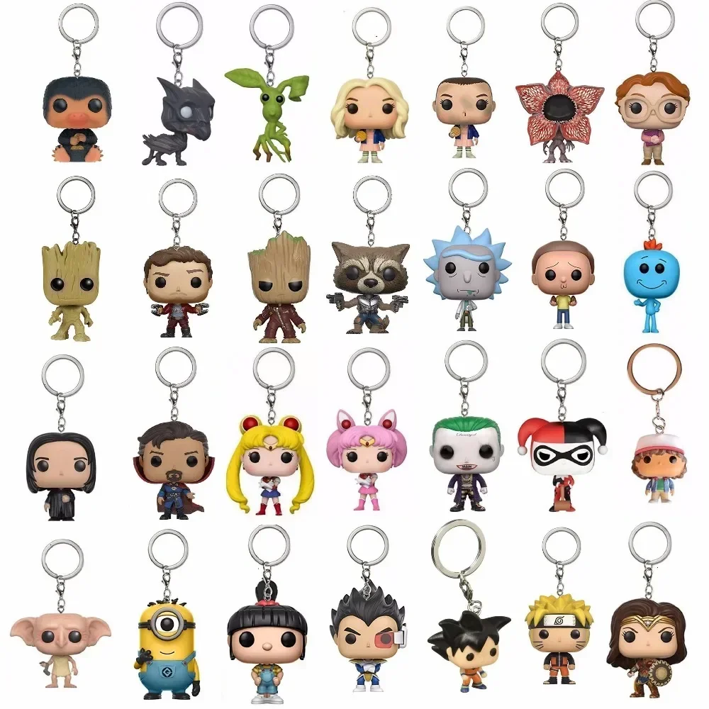 FUNKO bolsillo animales fantásticos donde encontrarlos Niffler Pickett Thestral llavero juguete mujer maravilla Harley-Quinn Joker muñecas