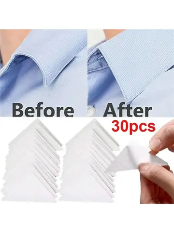 Shirt Polo Shirt Collar Paste Collar Shape Paste Triangle Collar Brace Without Curling Fixed Paste Collar Shape Paste