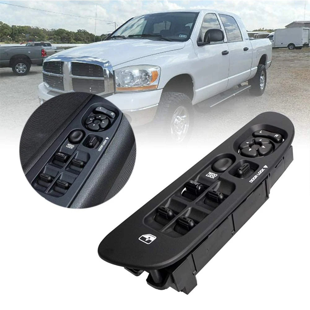 Master Power Window Switch and Bezel 56049805AB for 2002-2009 Dodge Ram 1500 2500 3500 for 2001-2004 Dodge Dakota