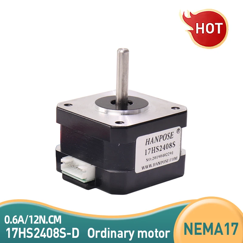 

1 шт. Nema17 шаговый двигатель 12N.CM 17HS2408S 4-выводный с линией DuPont 0,6A с ЧПУ лазерная шлифовка пенопласт плазменный 3D-принтер 42 шаговый двигатель