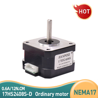 1PCS Nema17 Stepper Motor 12N.CM 17HS2408S 4-lead With DuPont Line 0.6A CNC Laser Grind Foam Plasma 3D Printer 42 Stepper Motor