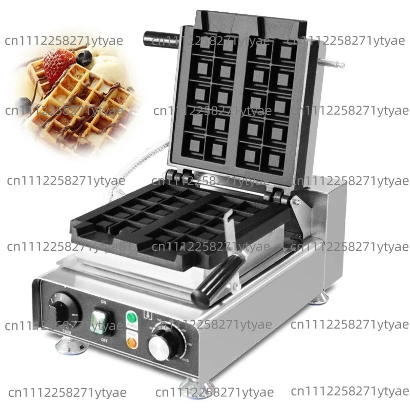 Máquina para hacer waffles de lechada, cubos de waffo-biss, máquina gofres giratoria cuadrada, placas de hierro