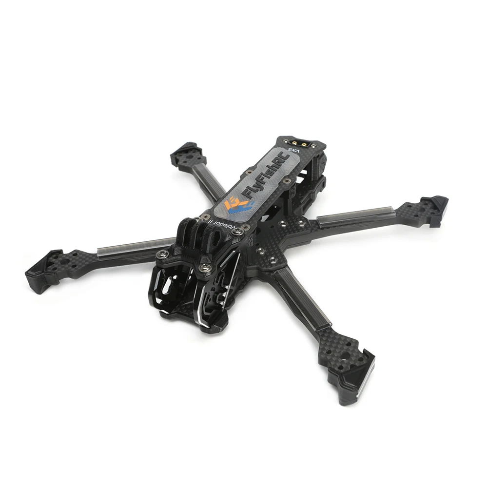 FlyFishRC II VX5 V2 5-дюймовый комплект рамы для фристайла T700 Volador FPV, совместимый с воздушным блоком DJI O3 для гоночного дрона RC FPV