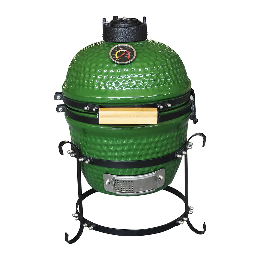 

Auplex 13-дюймовый термостойкий керамический угольный гриль для барбекю в помещении и на открытом воздухе для приготовления пиццы Kamado