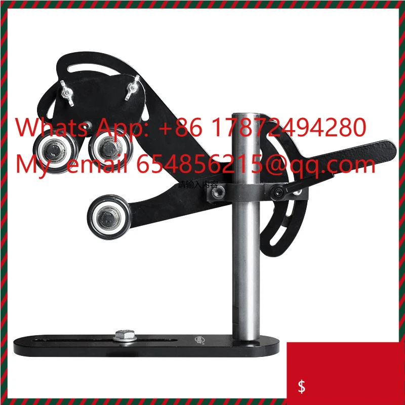 Wood Rotation Anti-Vibration Bracket Woodworking Lathe Center Frame -03 Three-Wheel with Tool Rest