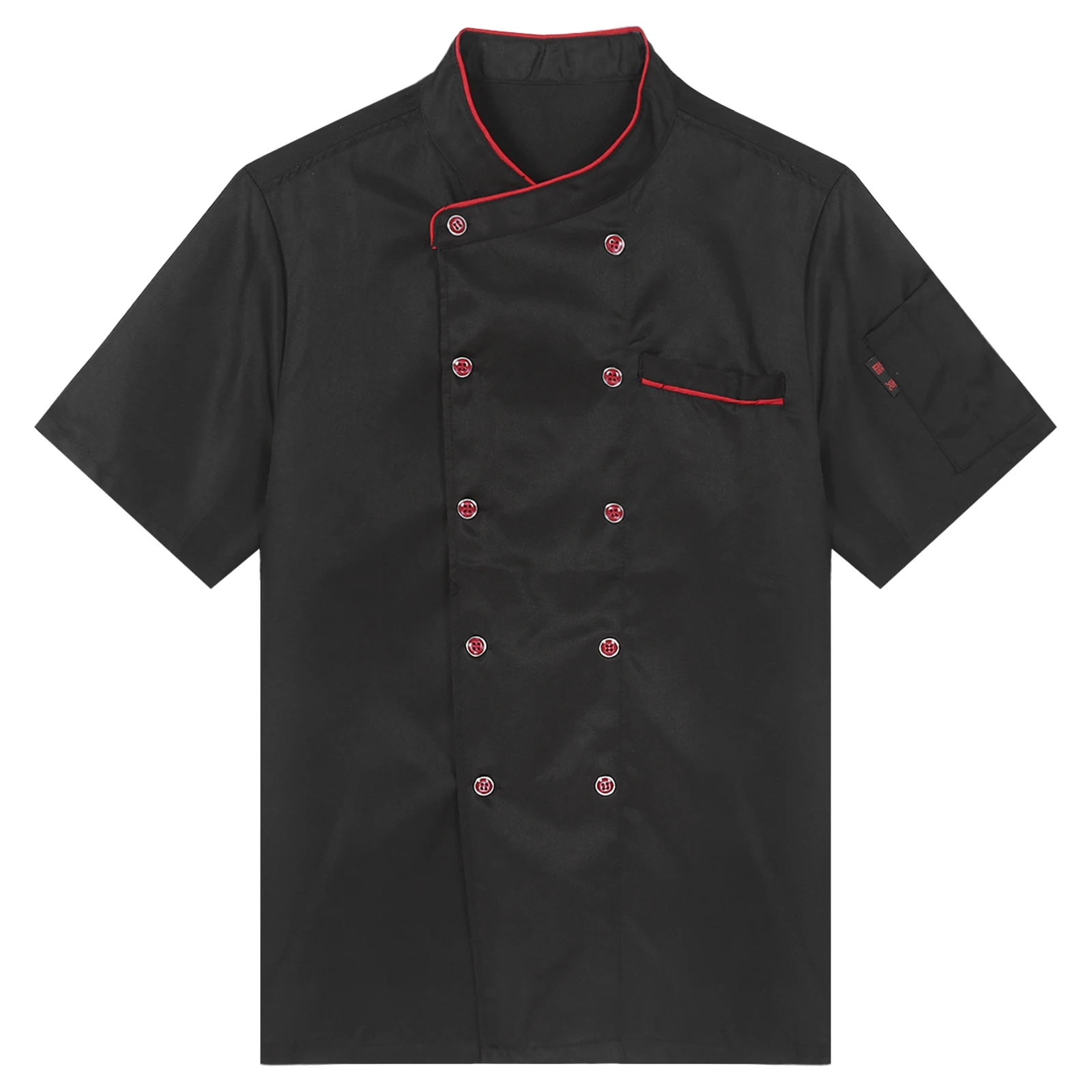 Unisex Chef Jacket Mens Women Cook Shirt Workwear Canteen Bakery Hotel Restaurant Catering Chef Uniform Kitchen Cooking Clothes