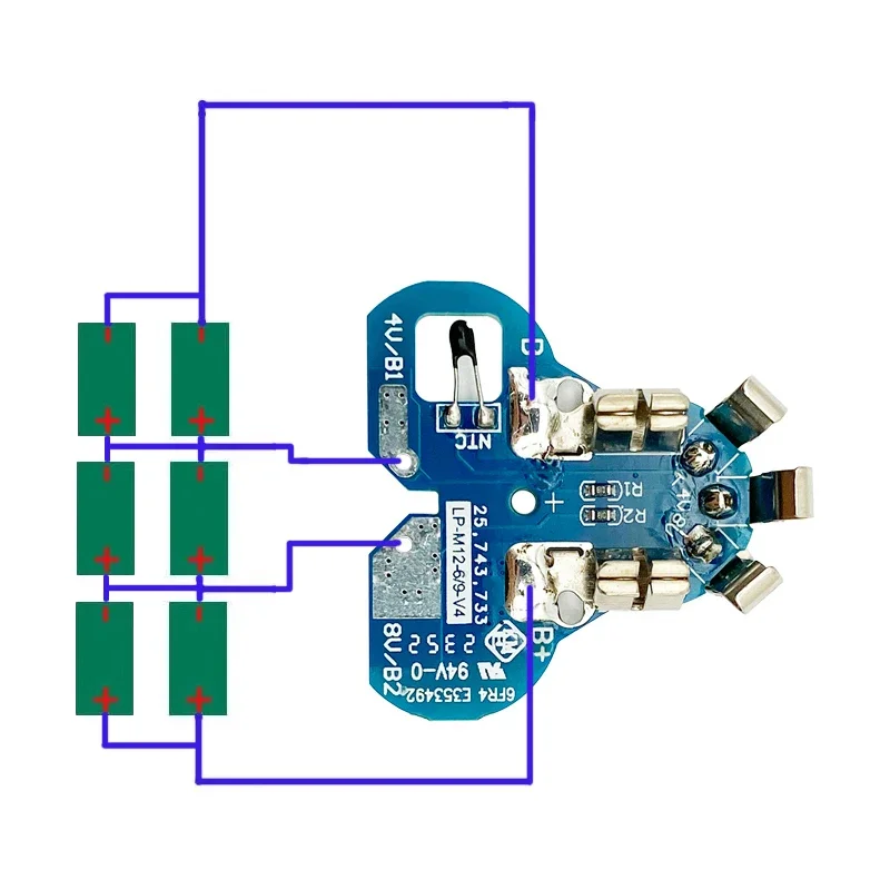 Dla M12 bateria obudowa z tworzywa sztucznego etykieta płytka obwodu drukowanego dla Milwaukee 12V 10.8V 48-11-2411 litowo-jonowa obudowa opakowanie