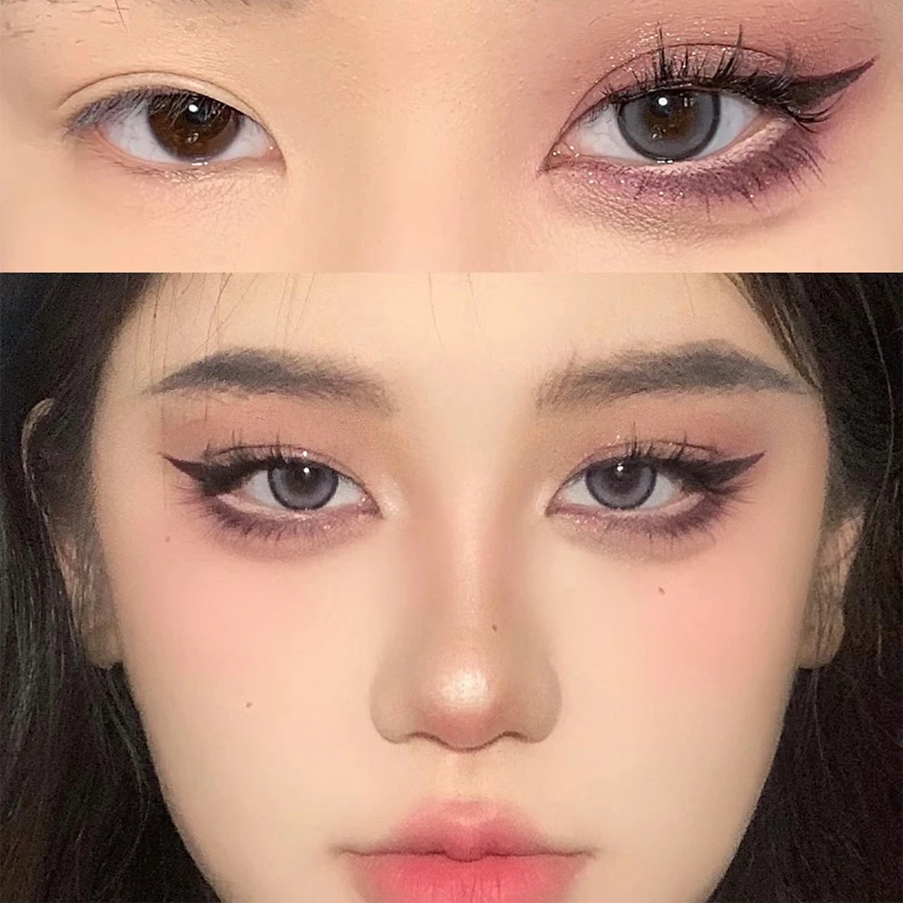 4-Farben-Glitzer-Lidschatten-Palette, koreanisches rosa Lidschatten-Puder, Pigmente, langanhaltendes Make-up, Textmarker, schimmernde Augenkosmetik