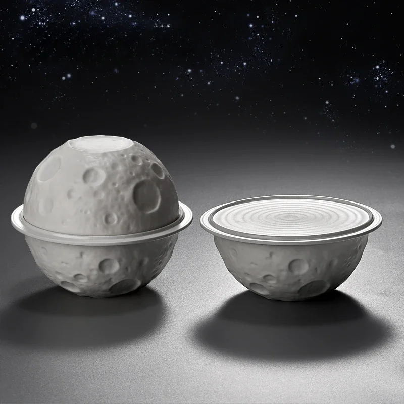 

Planet Shaped Bowl Creative Tableware Household Breakfast Couple Bowl Set