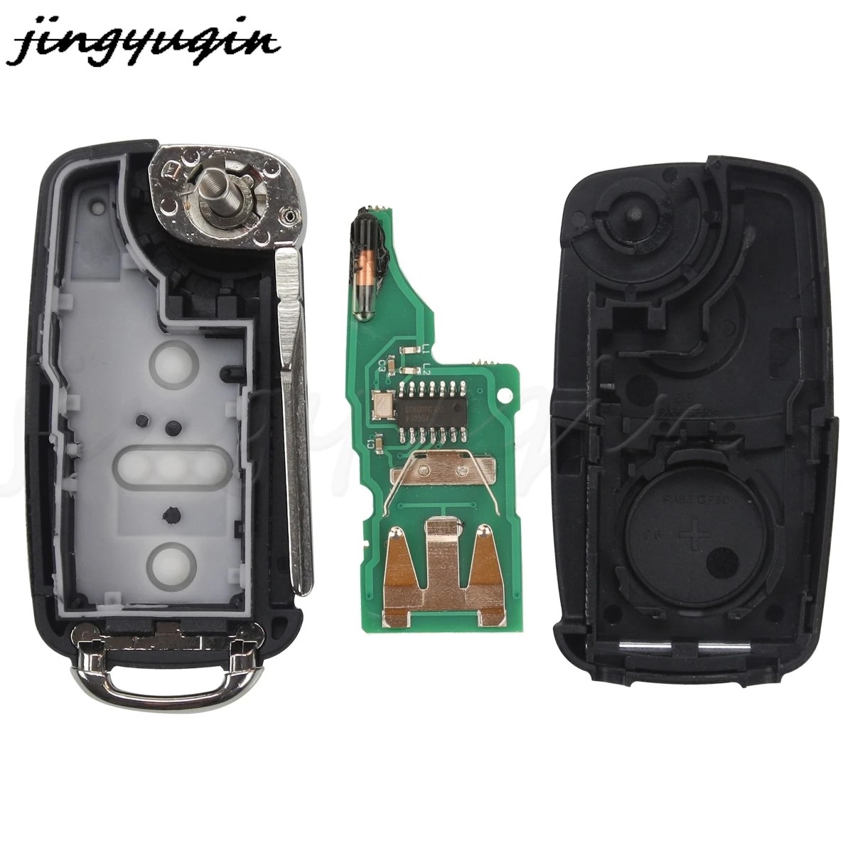 Jingyuqin-Clé à distance pour VW Golf Tiguan Polo Passat CC rosemSkoda Mk6 Octavia Jetta Beetle, puce ID48, 434MHz, 5K08ino 202AD / 202Q