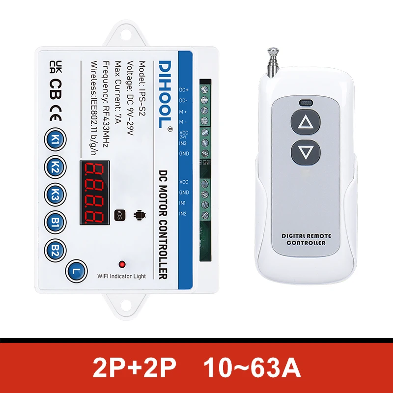 Imagem -05 - Wifi Controle Elétrico do Motor do Atuador Linear Vias Led Controlador de Luz Ac220v 110v Rgb Led Módulo de Tira Interruptor de Controle Dc24v 12v