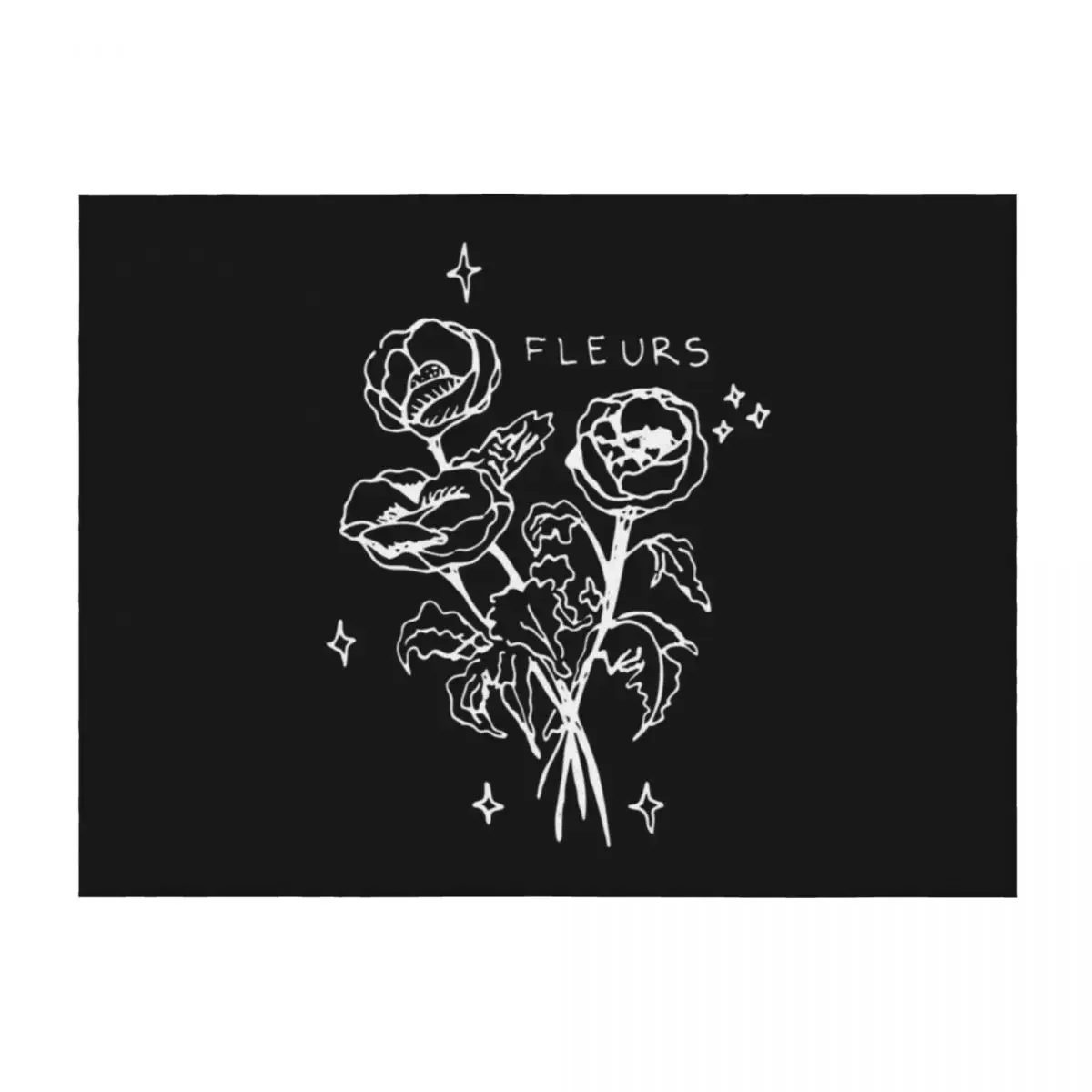 

Handdrawn wildflower bouquet Throw Blanket anime Decoratives Beautifuls Heavy Blankets