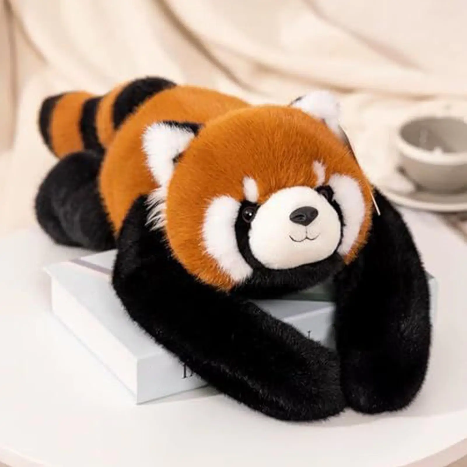 Stuffed Panda Soft Raccoon Sloth Doll Plush Stuffed Panda Bear For Stress Reduction Kids Student Adult Birthday Room Decor